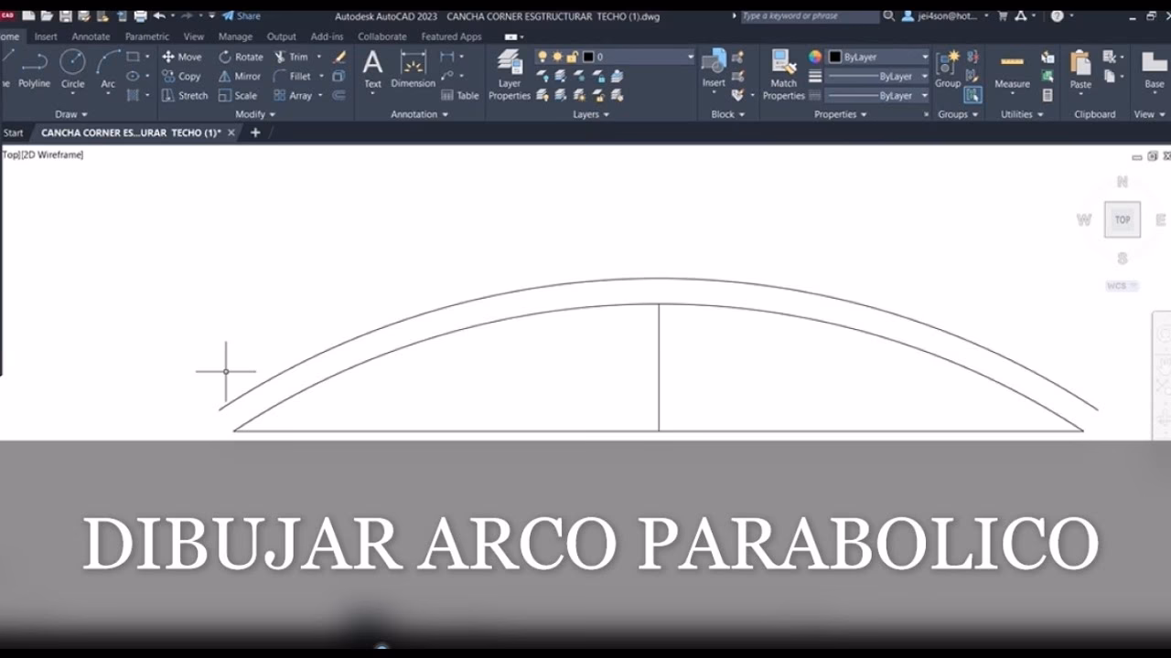 ¿Cómo calcular un arco parabólico?