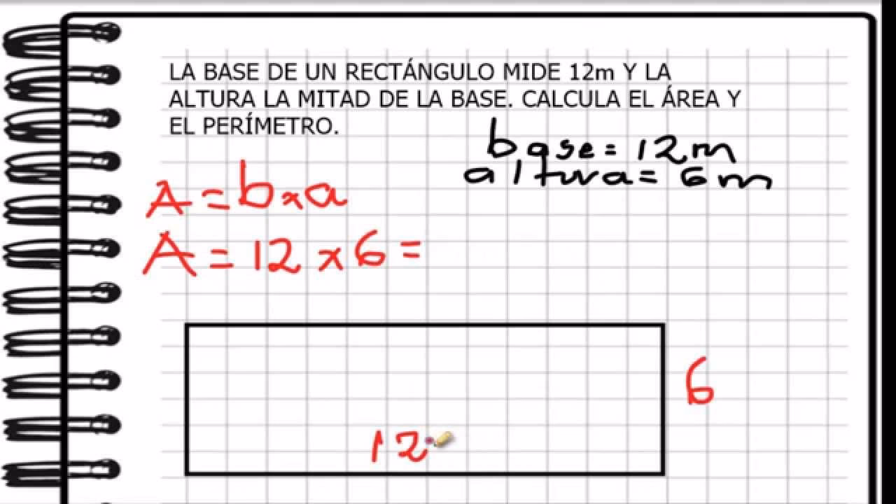 ¿Cuál es la fórmula para calcular el área de un rectángulo?