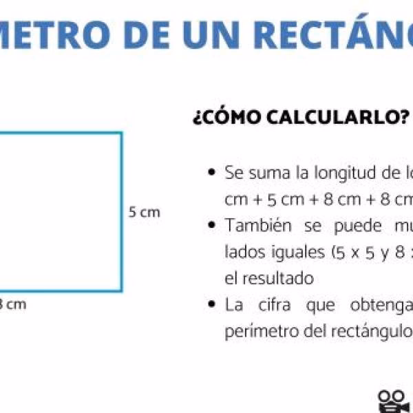 ¿Cuál es la fórmula para calcular el área de un rectángulo?