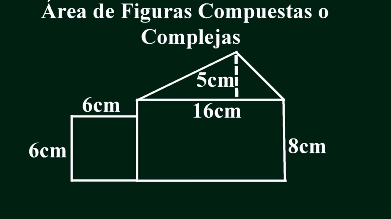 ¿Cómo se calcula el área de una figura combinada?