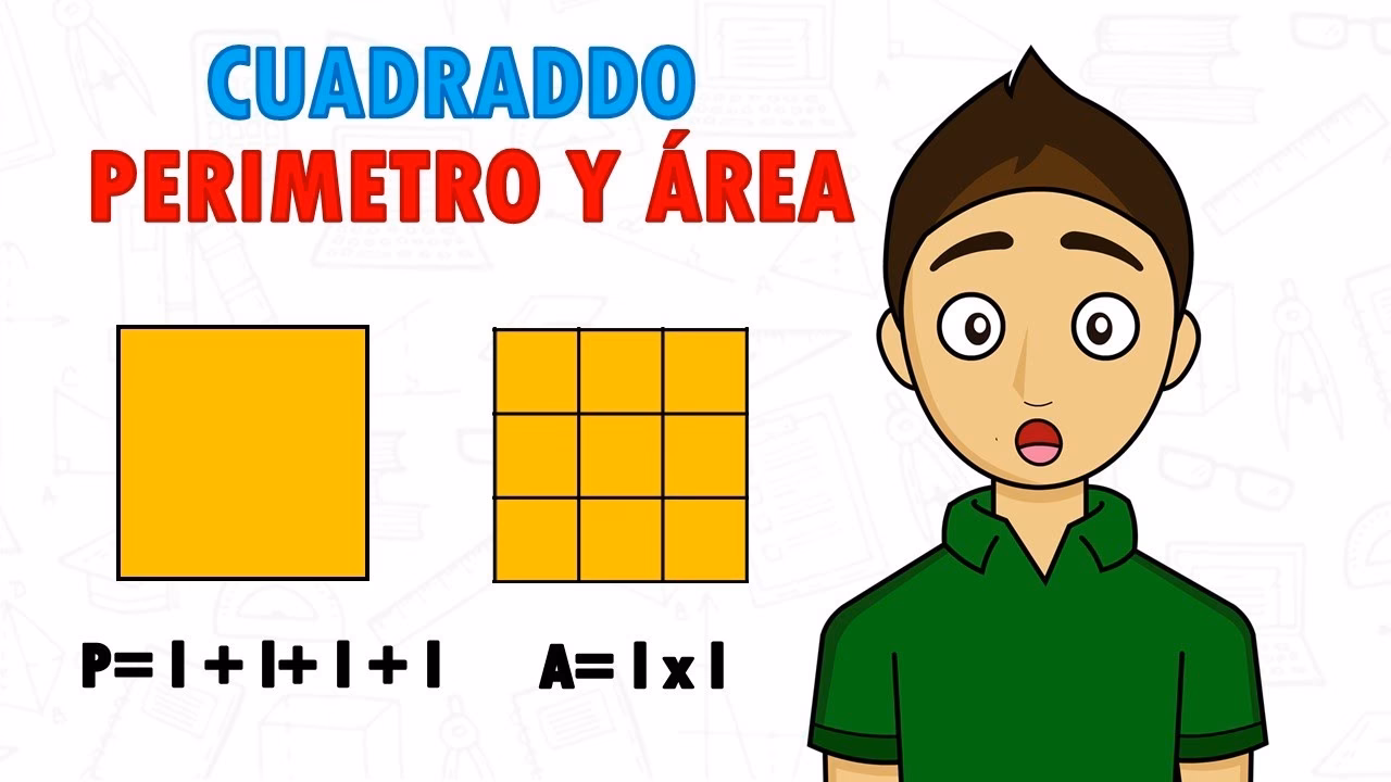 ¿Cuál es el área de un cuadrado de 4 cm de lado?
