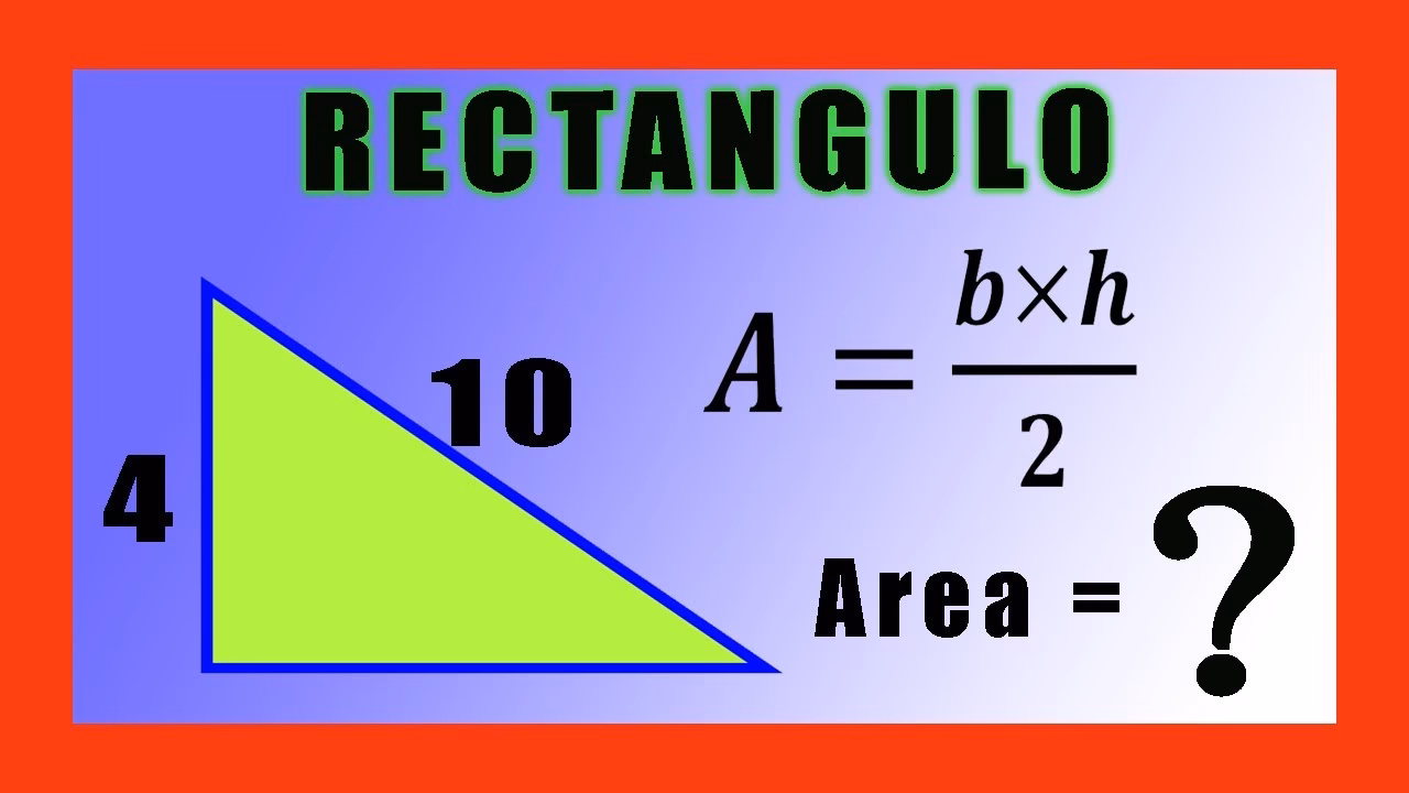 ¿Cómo sacar el área con el teorema de Pitágoras?