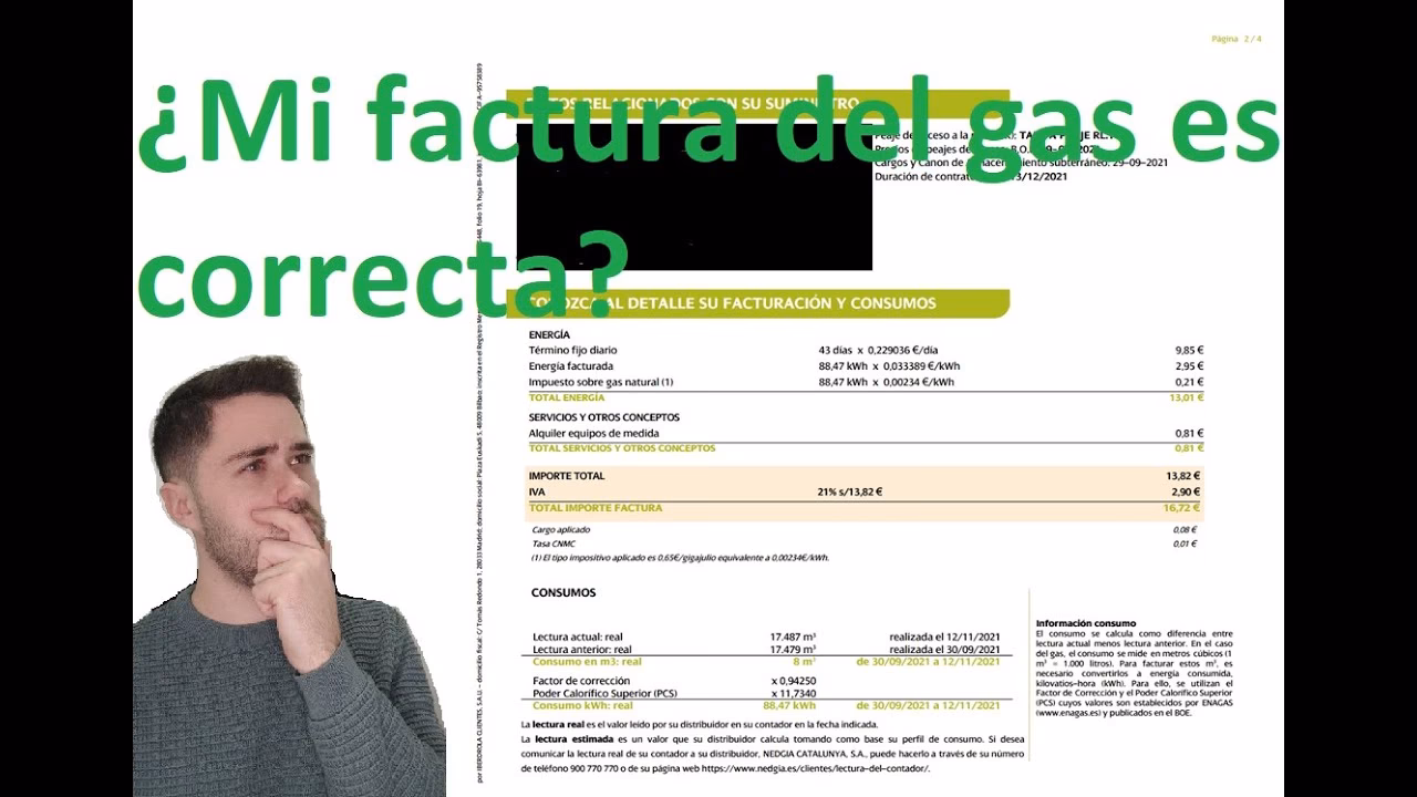 ¿Cómo puedo calcular mi consumo de gas?