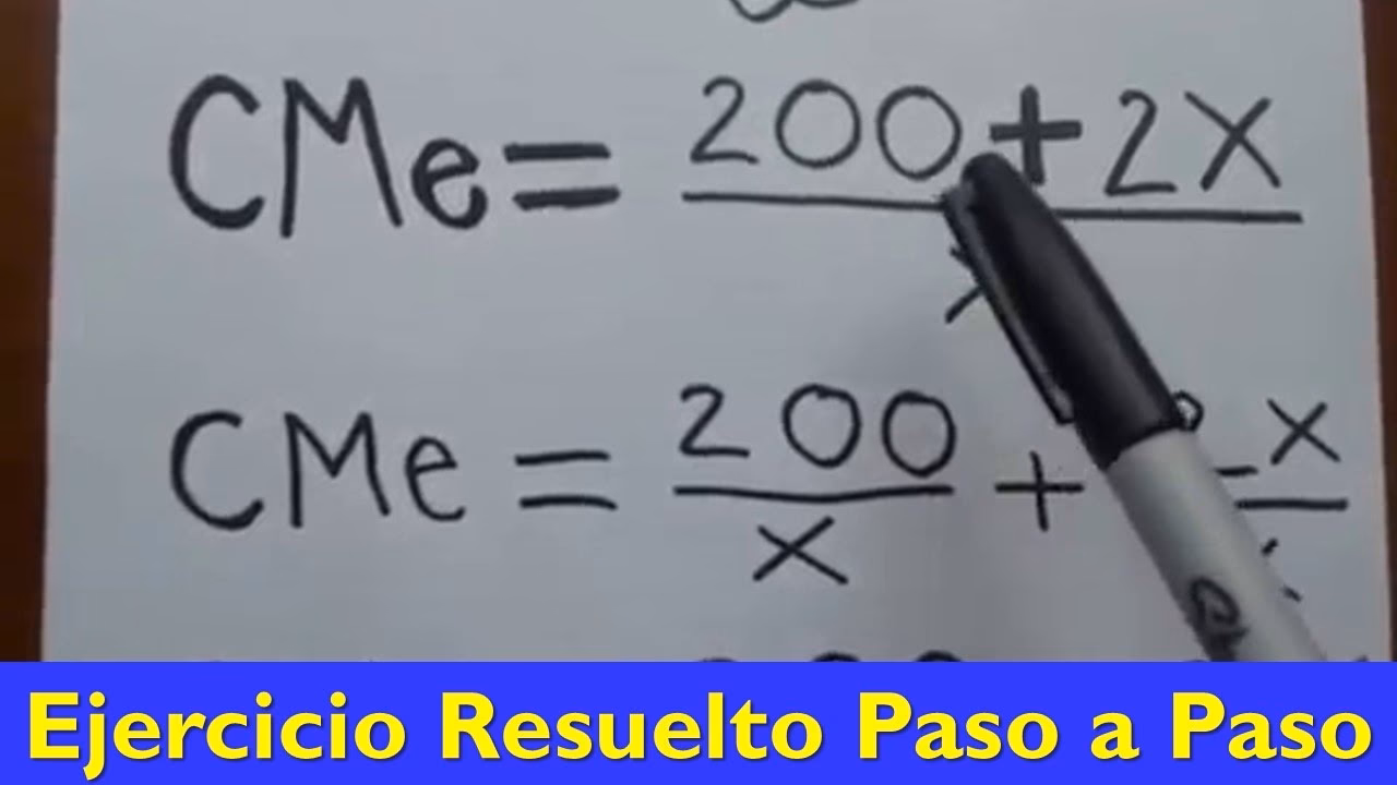 ¿Cómo calculo el costo total medio?