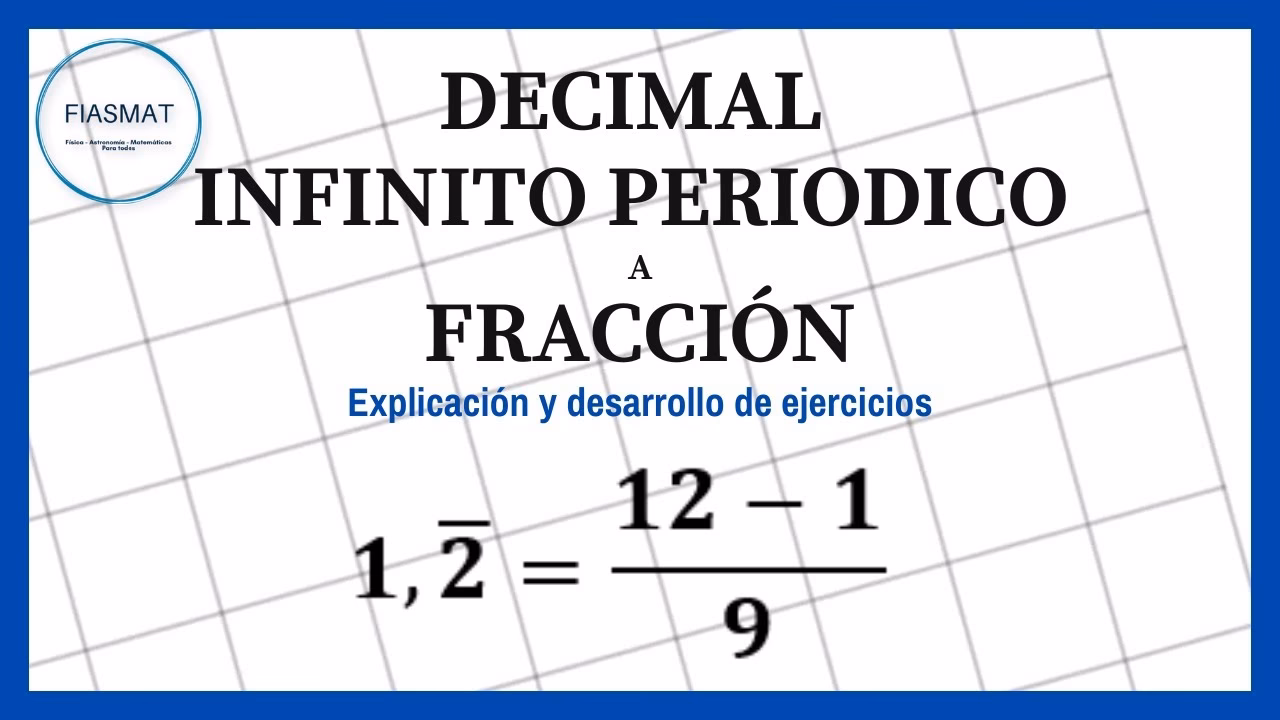 ¿Cómo calcular la forma decimal?
