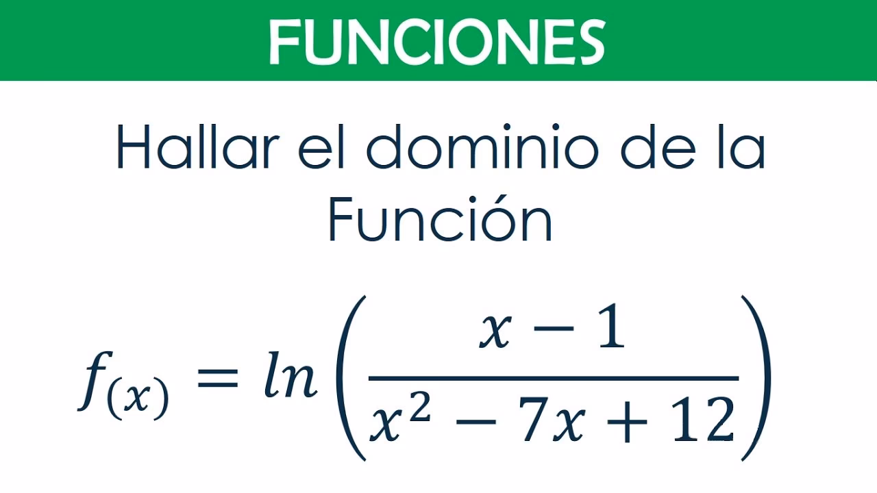 ¿Cuál es el dominio de log 4x 3?