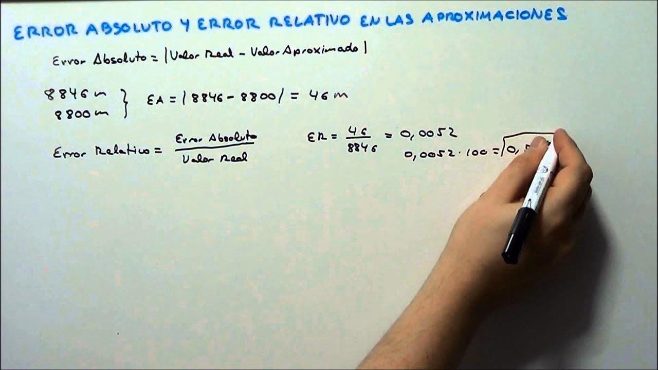 ¿Cuál es el error de aproximación absoluto?