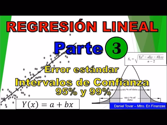 ¿Cuál es la fórmula para el error de la regresión?