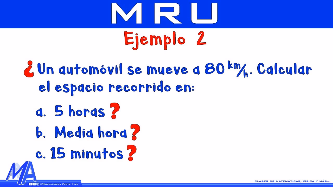 ¿Cómo se calcula el espacio recorrido?