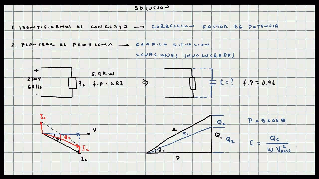 ¿Cómo se calcula el factor de potencia?