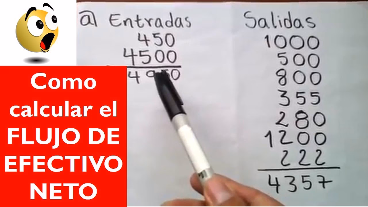 ¿Cómo sale el flujo neto?