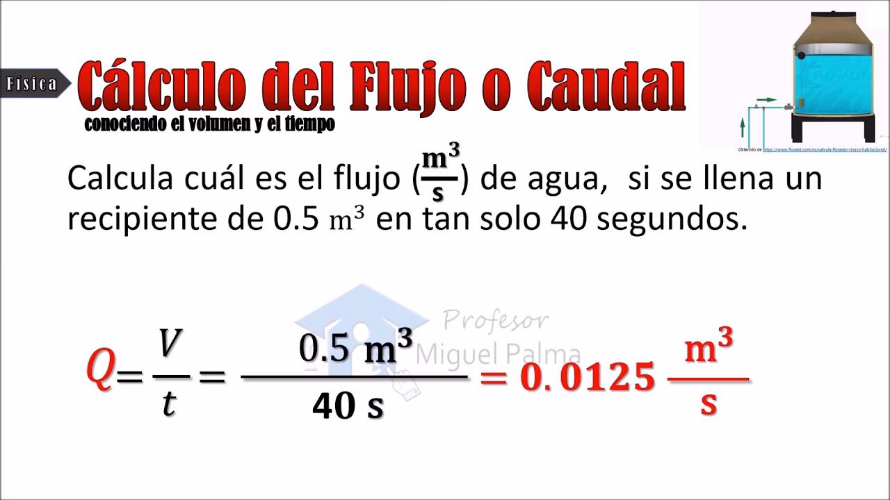 ¿Cómo se calcula el flujo?