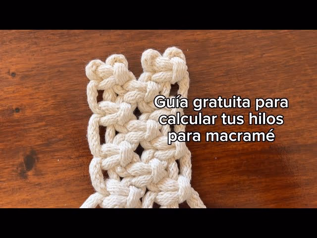 ¿Qué grosor de hilo se utiliza para el macramé?