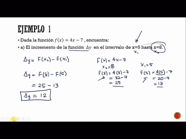 ¿Cómo encontrar el incremento?