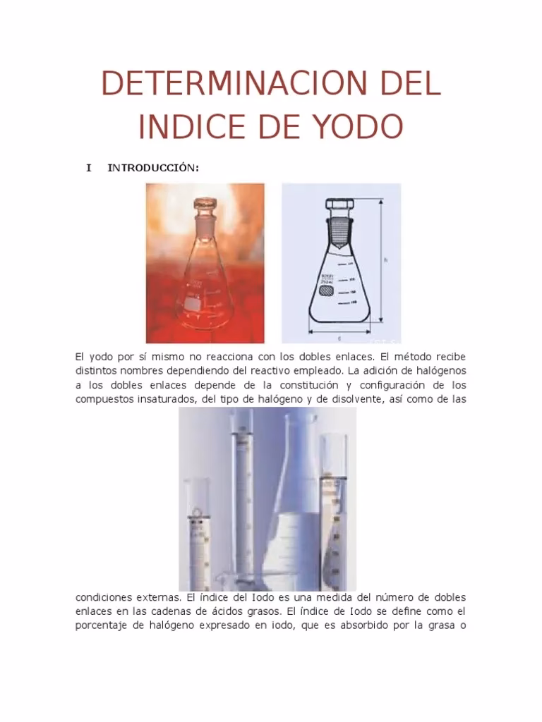 ¿Qué es el indicador de yodo?