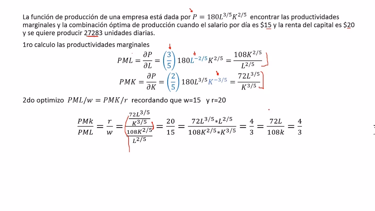 ¿Cómo calcular el producto marginal con un ejemplo?
