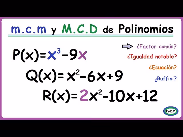 ¿Cómo se calcula el MCM y el MCD?