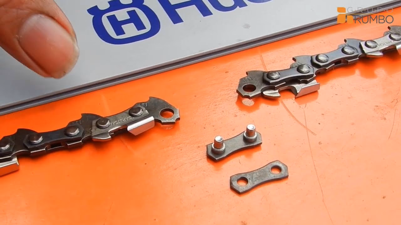 ¿Cómo puedo medir el paso de una cadena de motosierra?