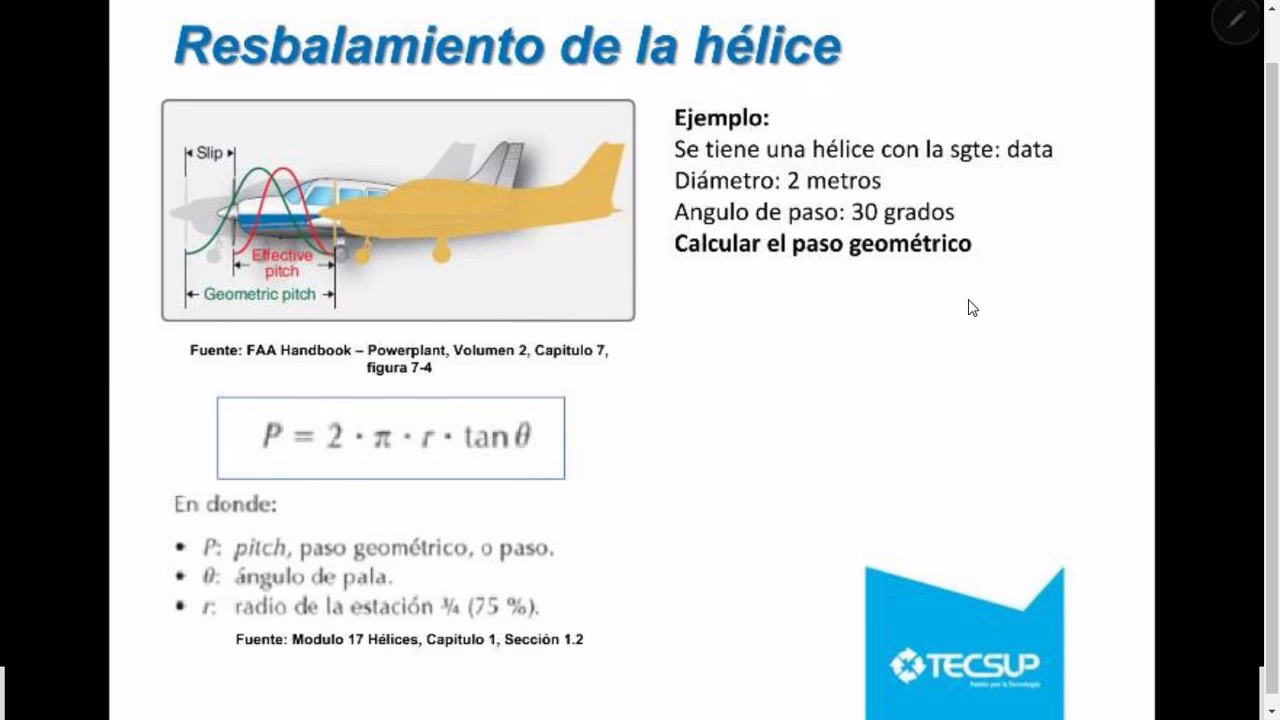 ¿Cómo determinar el paso correcto de la hélice?