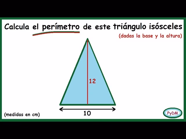 ¿Cómo se calcula el perímetro de un trapecio isósceles?