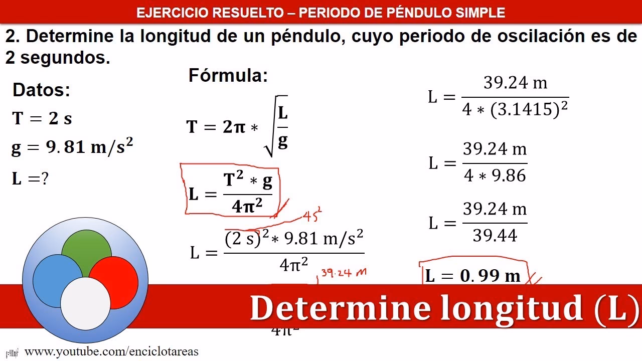 ¿Cómo calcular el periodo de un péndulo físico?