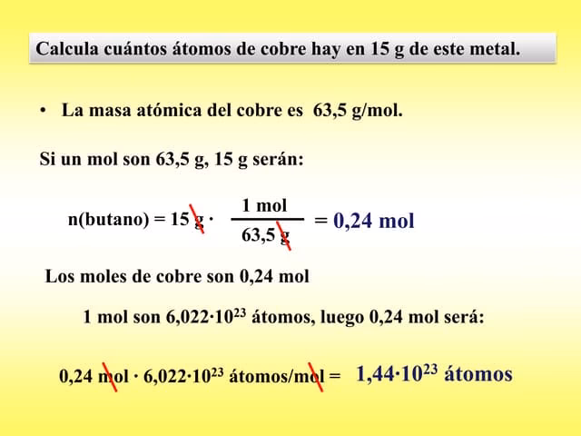 ¿Cómo se calcula el peso atómico?
