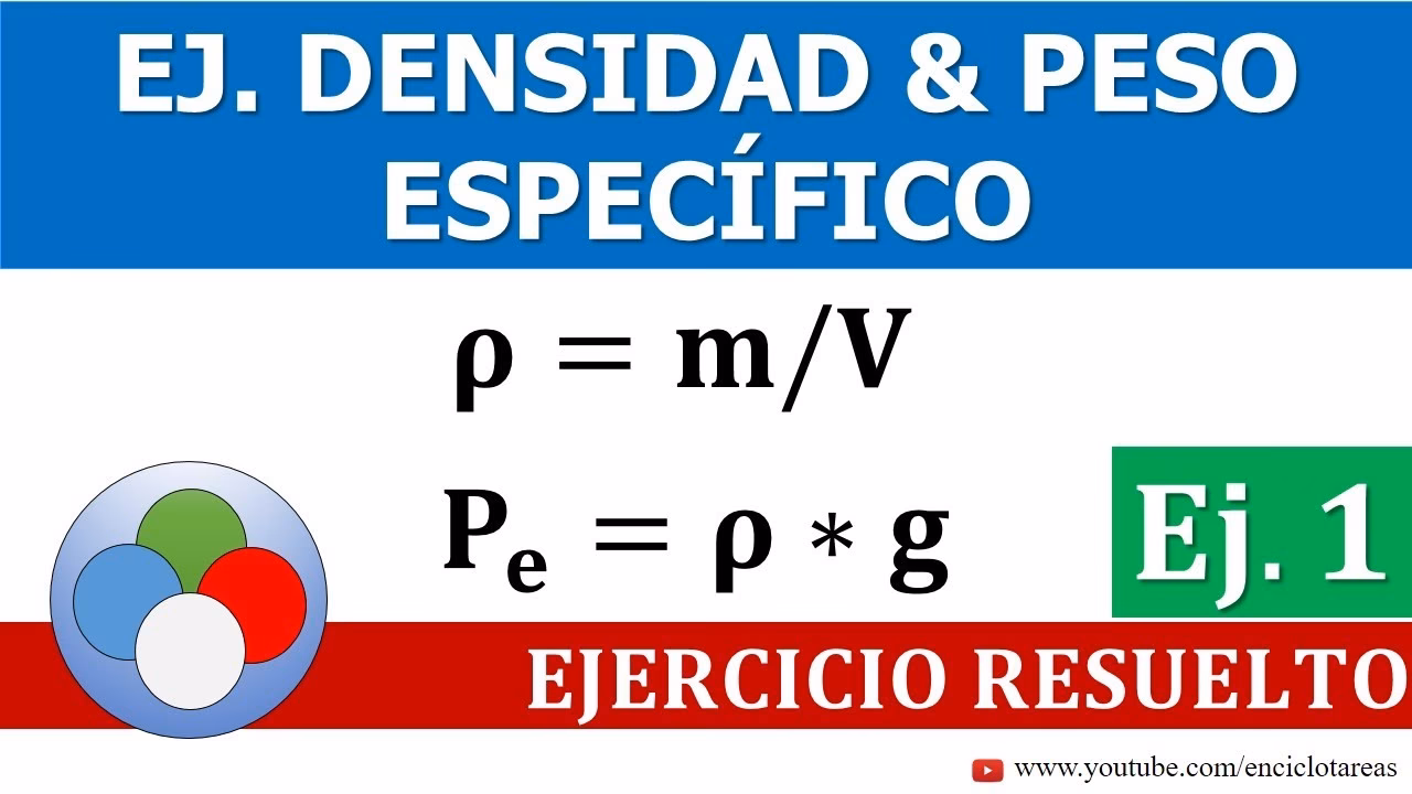 ¿Cómo sacar peso con peso específico?