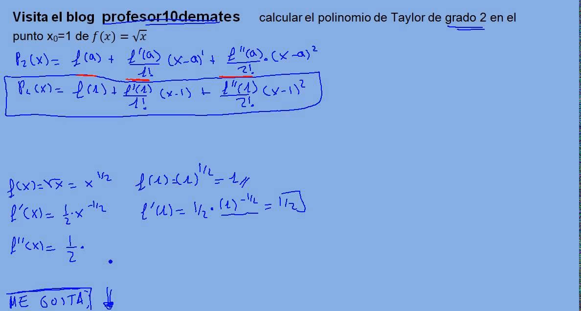 ¿Cuál es la fórmula del teorema de Taylor?