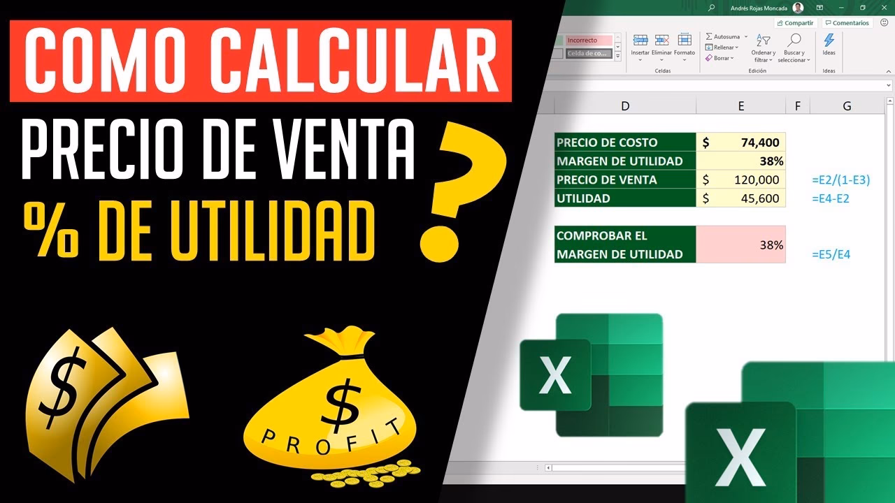 ¿Cómo se calcula el porcentaje de una utilidad?