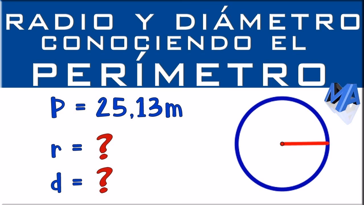 ¿Cuánto mide el radio del círculo perímetro 35 cm?