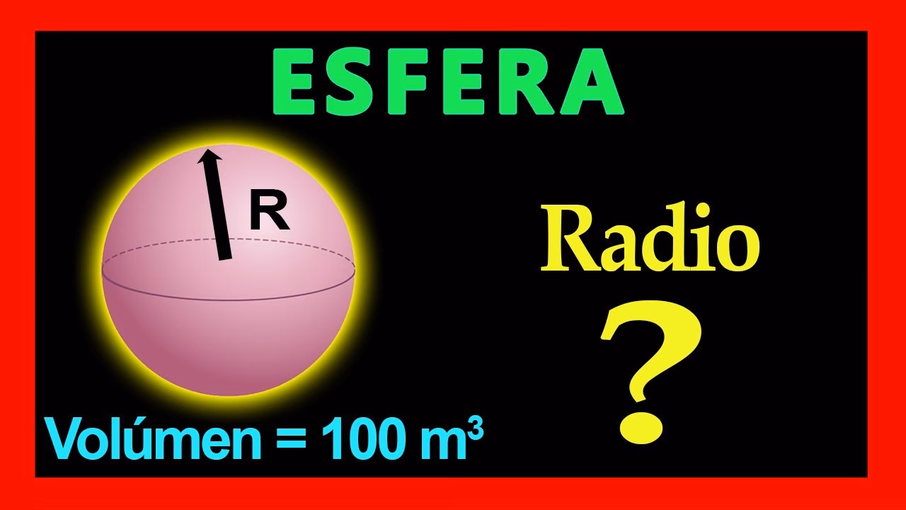 ¿Cómo determinar el radio de una esfera?