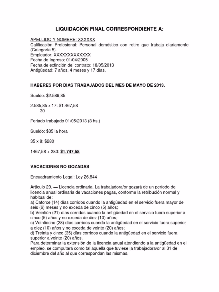 ¿Cómo se calcula el S.A.C. por preaviso?