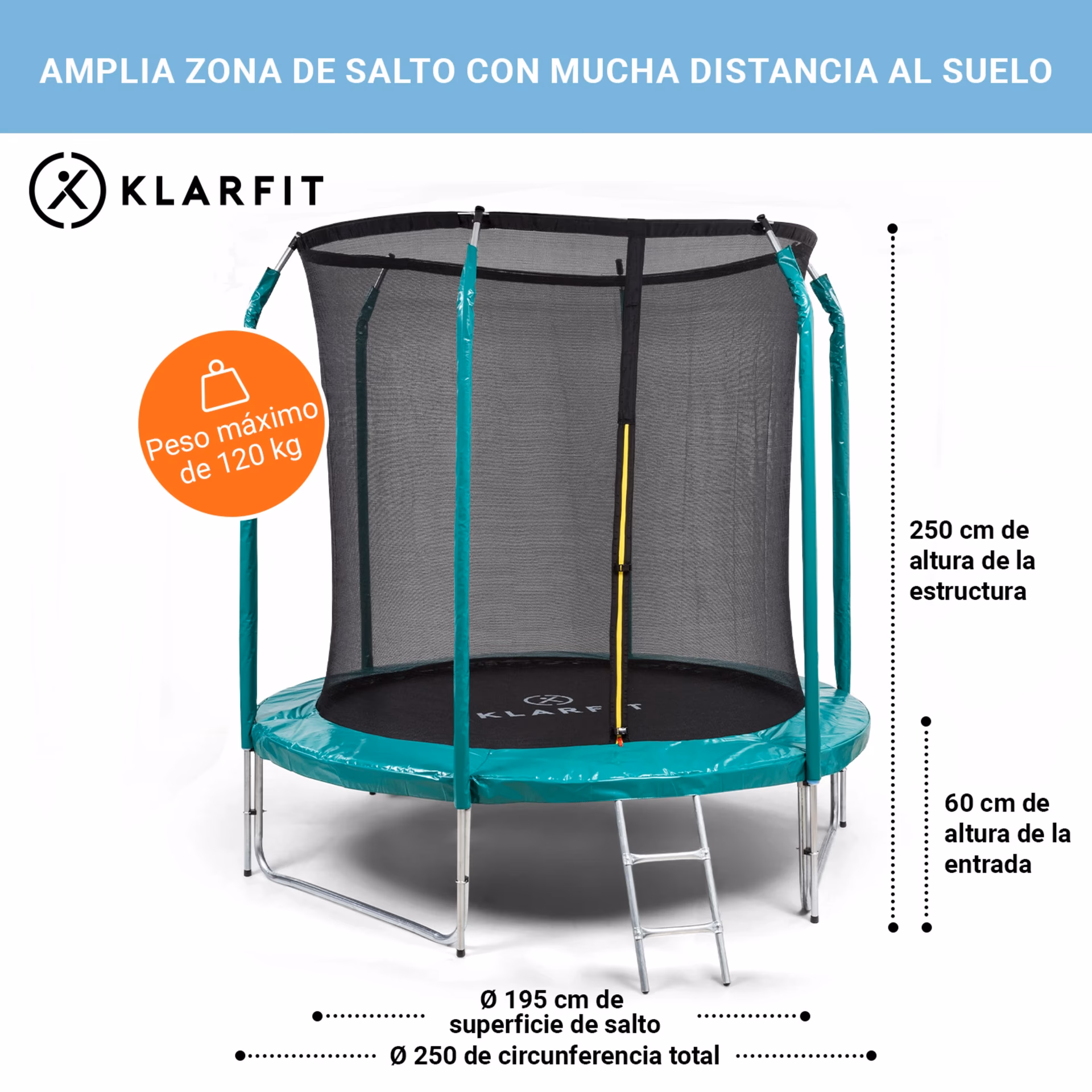 ¿Cómo puedo saber la medida de una cama elástica?