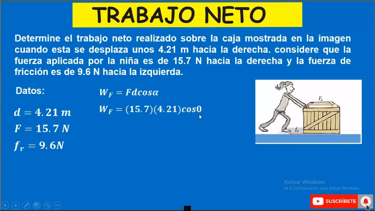 ¿Cómo calcular la fuerza del trabajo?