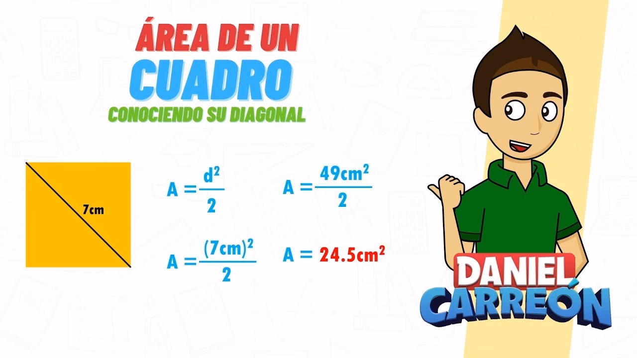 ¿Cómo se calcula la diagonal de un cuadrado?