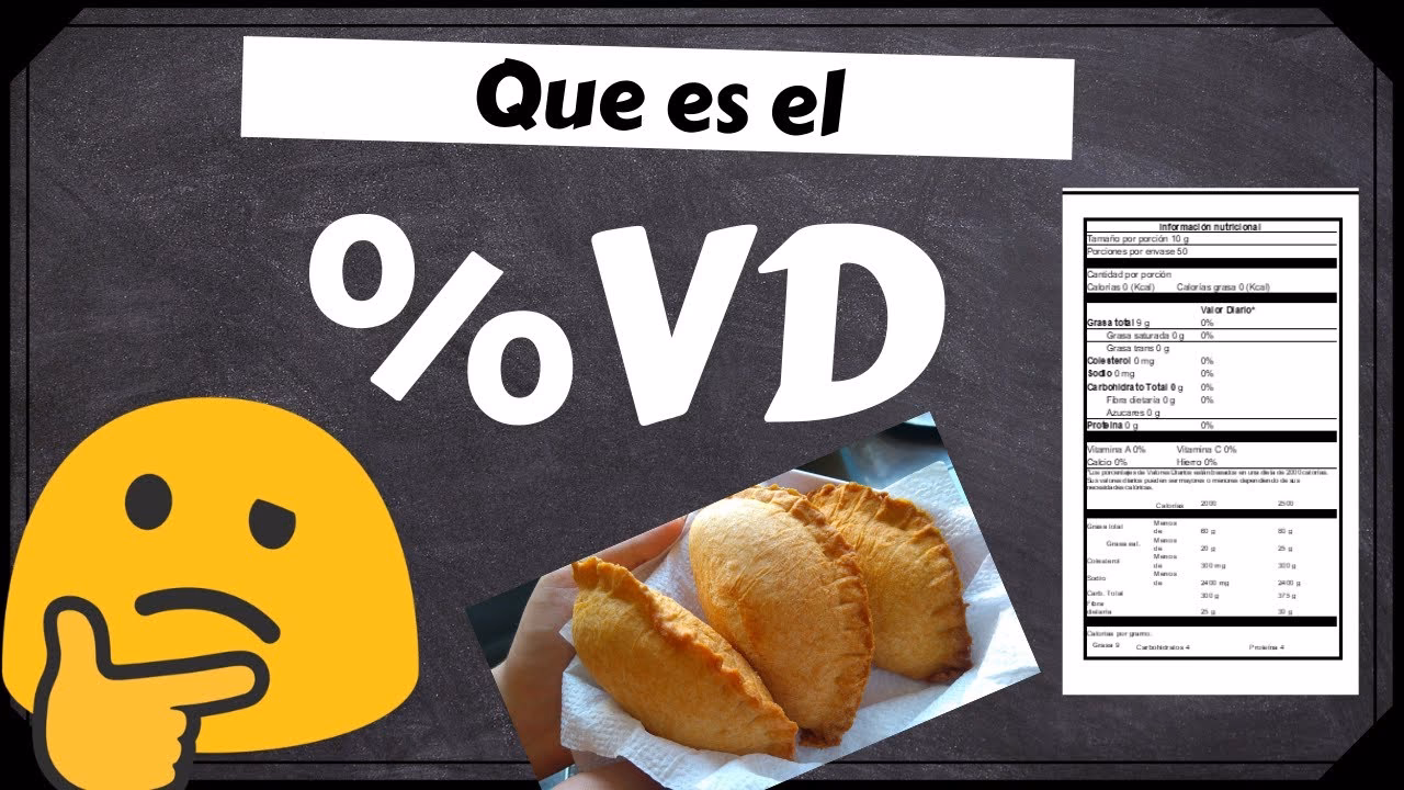 ¿Cómo se calcula el %VD de un alimento?