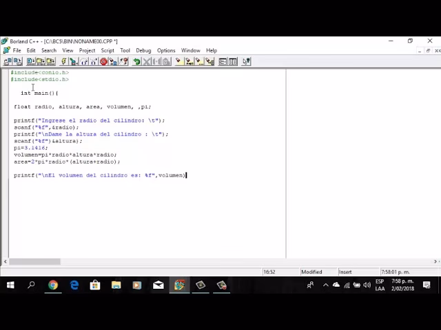 ¿Cómo calcular el volumen de una esfera en C++?