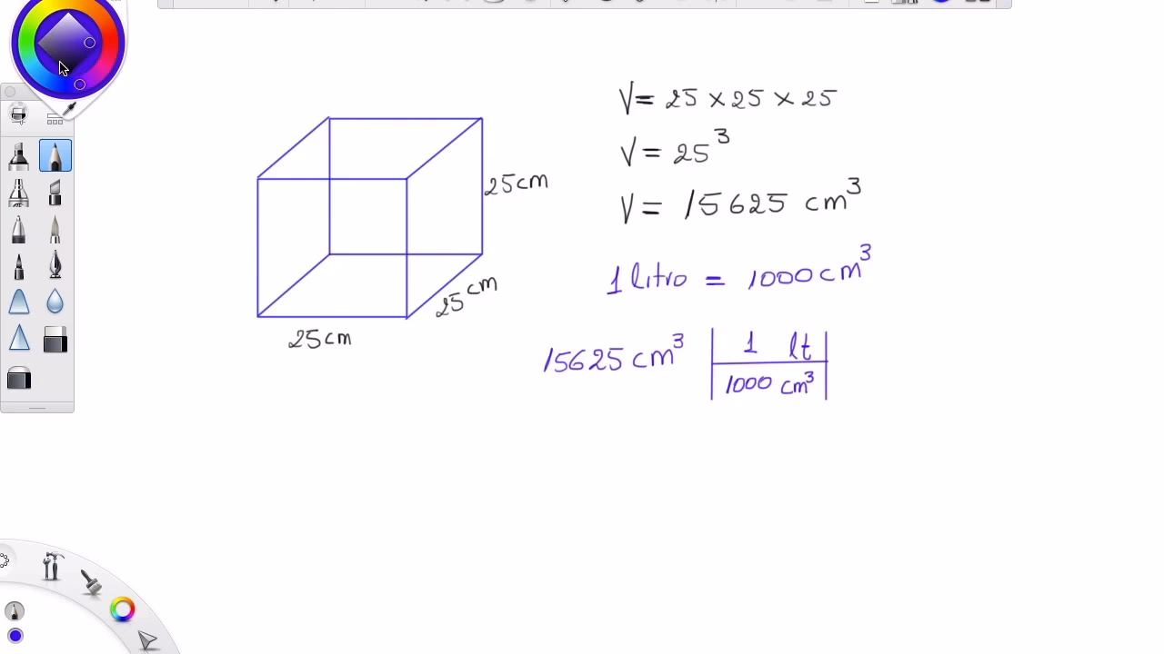 ¿Cómo calcular m3 de agua en litros?