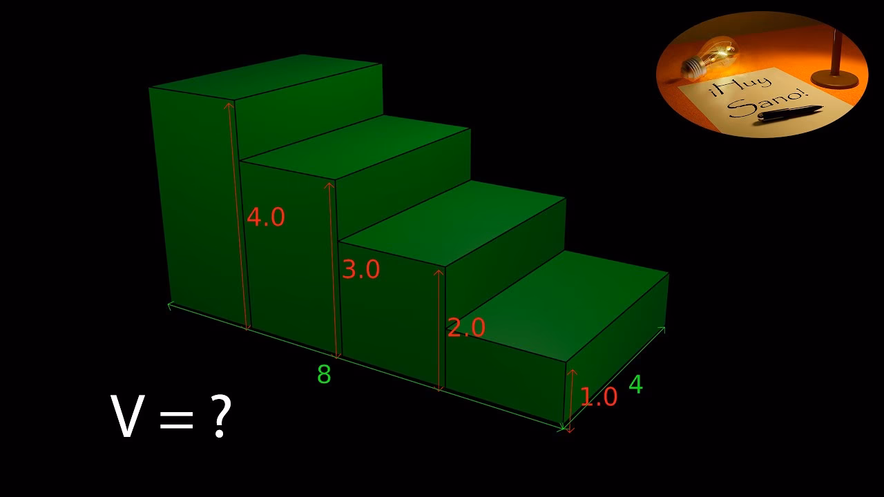 ¿Cómo sacar el metro cúbico de una escalera?