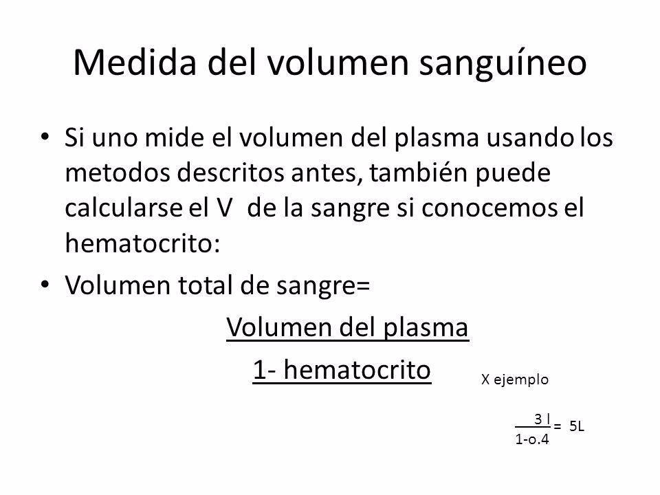 ¿Qué es un volumen plasmático?