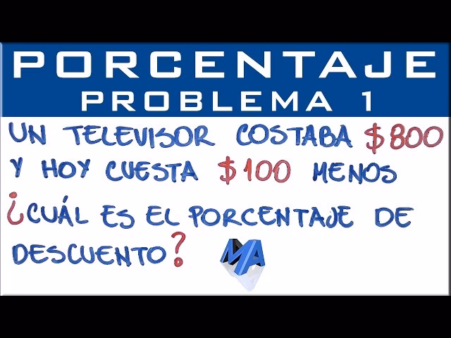 ¿Cómo puedo resolver un problema con porcentajes?