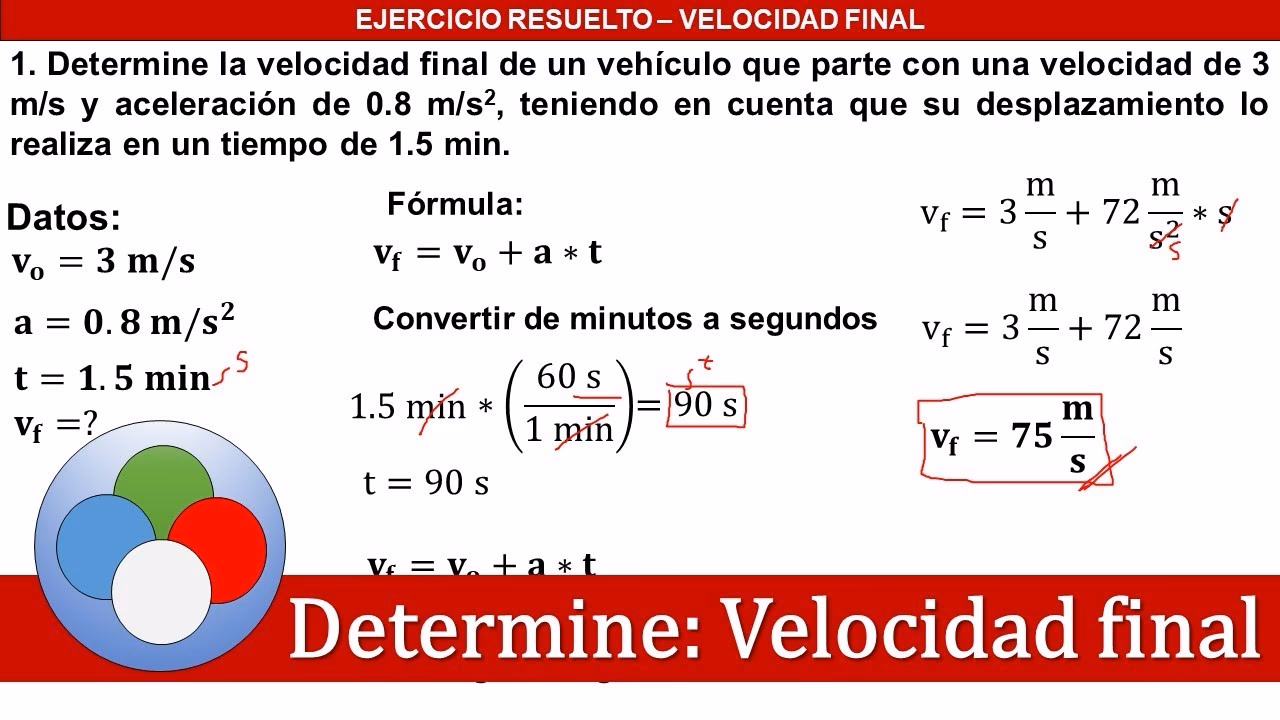 ¿Cómo encontrar vf?