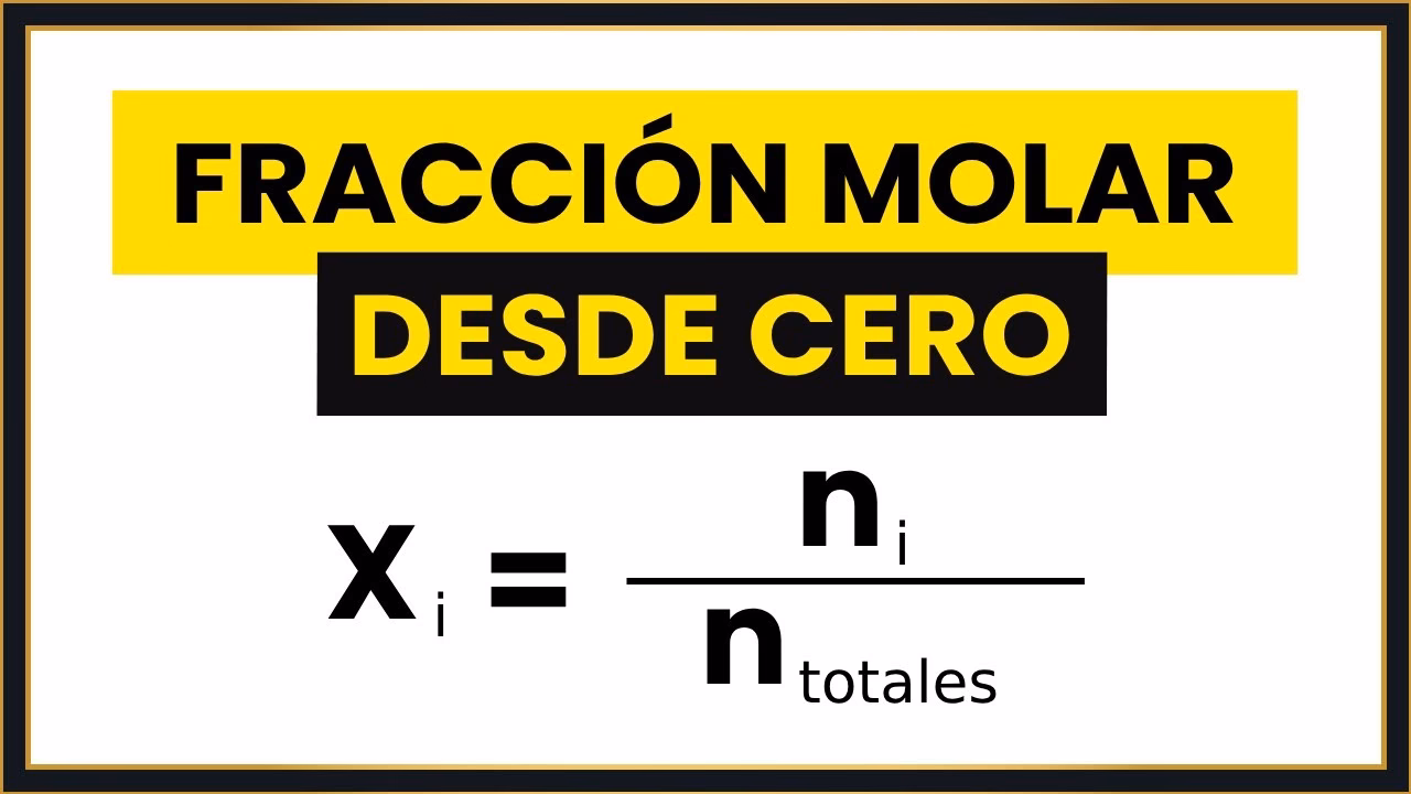 ¿Cómo calcular la fracción molar de cada gas?