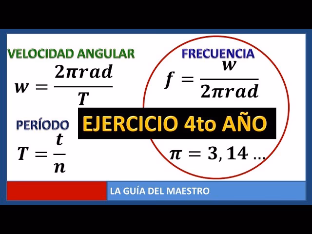 ¿Cómo calcular el periodo y la frecuencia?