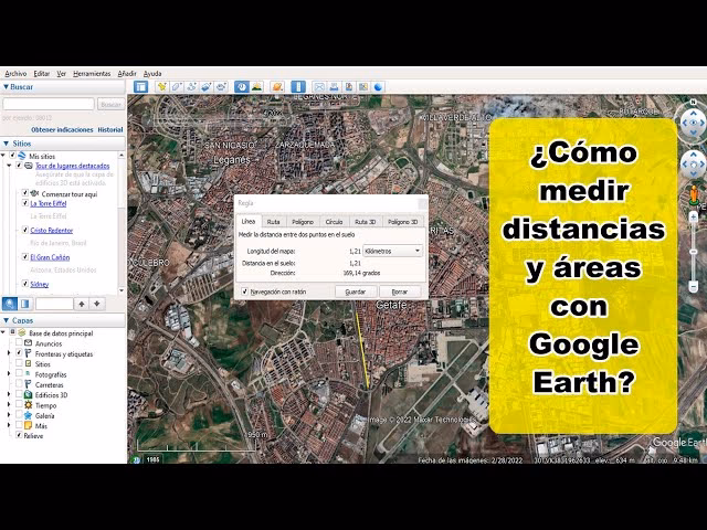 ¿Puede Google Earth medir acres?