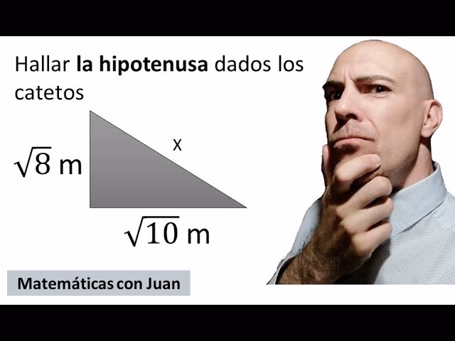 ¿Cuál es la raíz cuadrada de la hipotenusa?