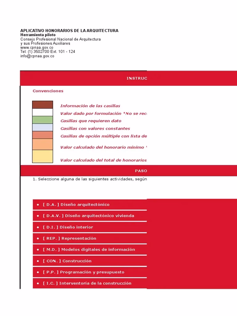 ¿Cuál es el honorario fijo para los arquitectos?