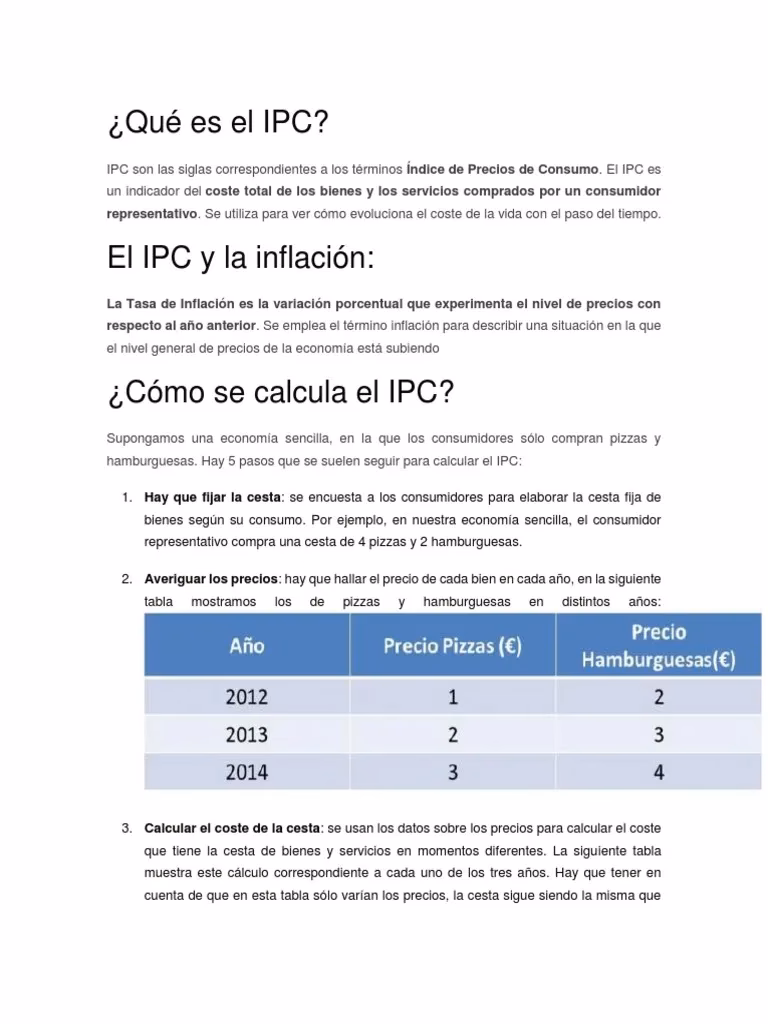 ¿Cómo calcular el IPC en Argentina?
