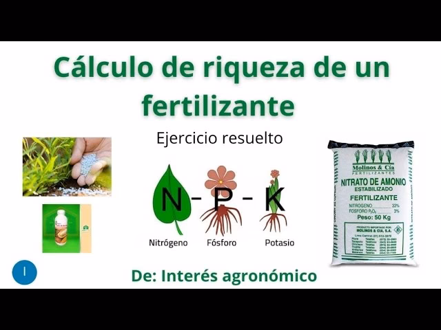 ¿Cómo se calcula la cantidad de fertilizante?