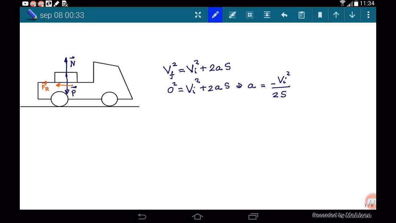 ¿Cómo encontrar la aceleración de la fuerza de fricción?